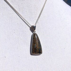 Genuine Pietresite Unusual Shaped Pendant